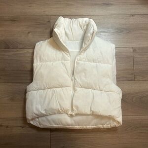 White Puffer Vest